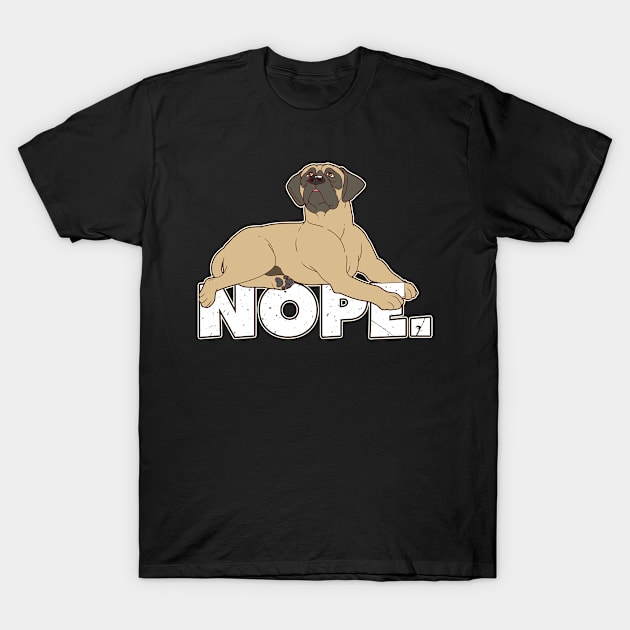 Funny Mastiff Gift English Mastiff Design T-Shirt by Linco